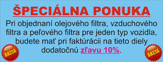 Zľava na filtre 10%